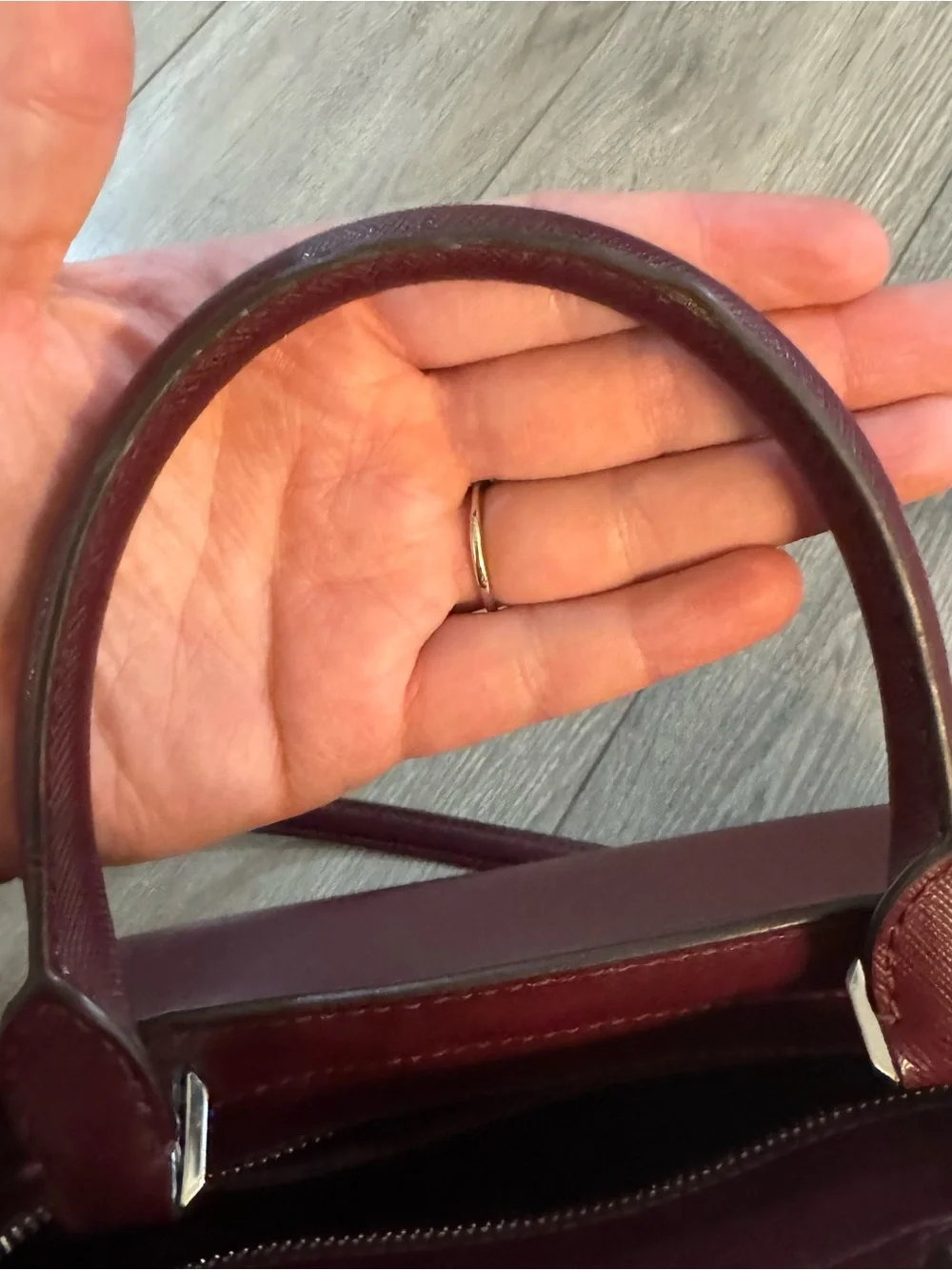 Kate Spade Staci Medium satchel Cherrywood Leather Satchel with Crossbody Strap